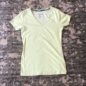 Light lime Nike dri-fit sports shirt